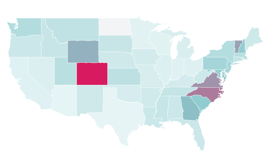 Affinity by region — Mountain resort, United States