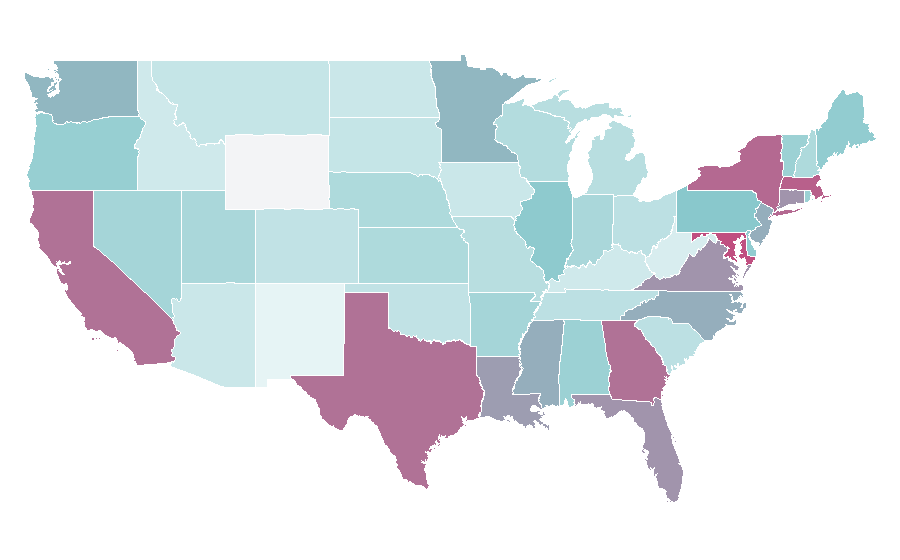 Affinity by region — Mousse, United States