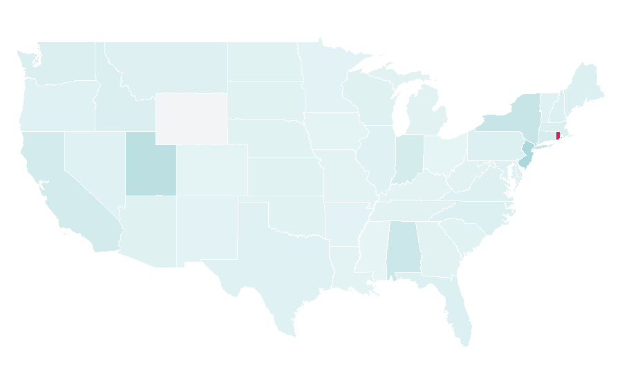 Affinity by region — Mozzarella, United States