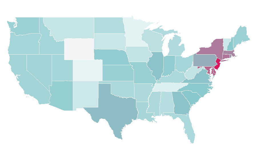 Affinity by region — Mozzarella sticks, United States