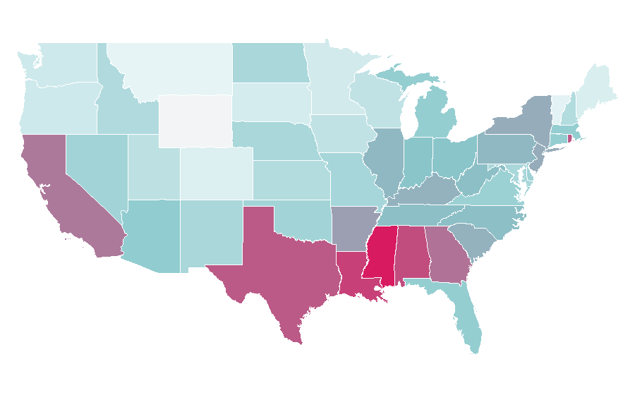 Affinity by region — Mr. Potato Head, United States
