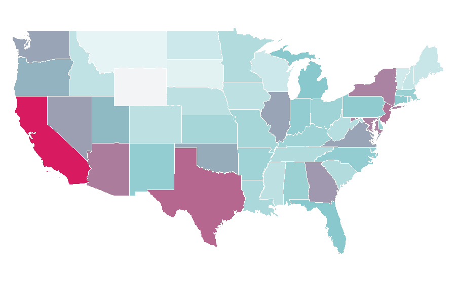 Affinity by region — Ms. Marvel, United States