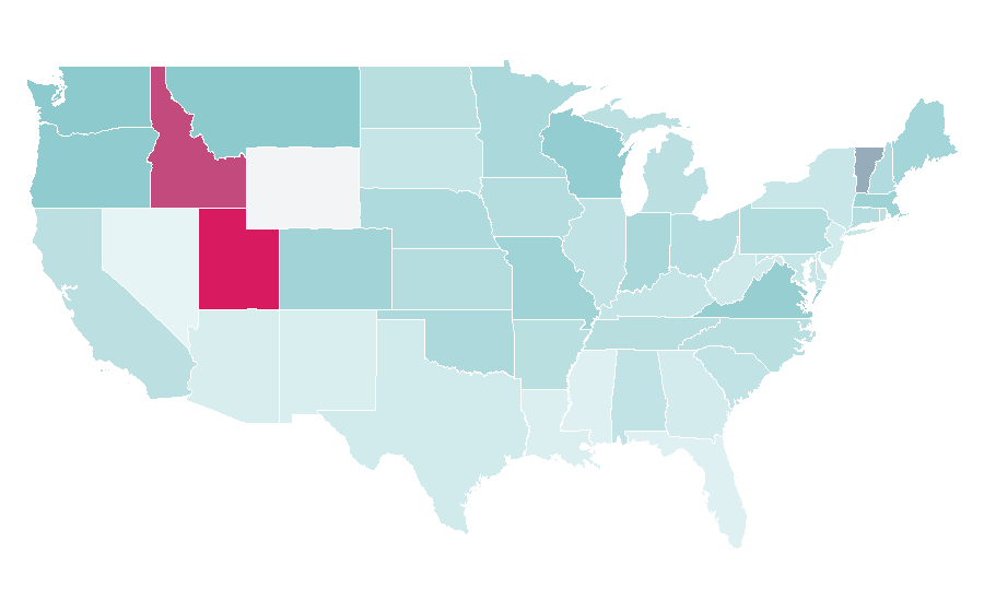 Affinity by region — Murder on the Orient Express, United States