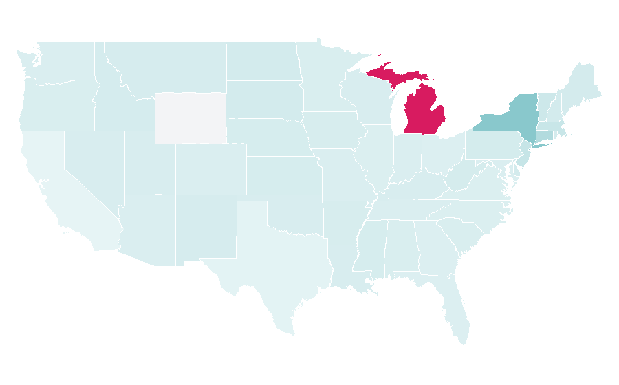 Affinity by region — Music of Albania, United States