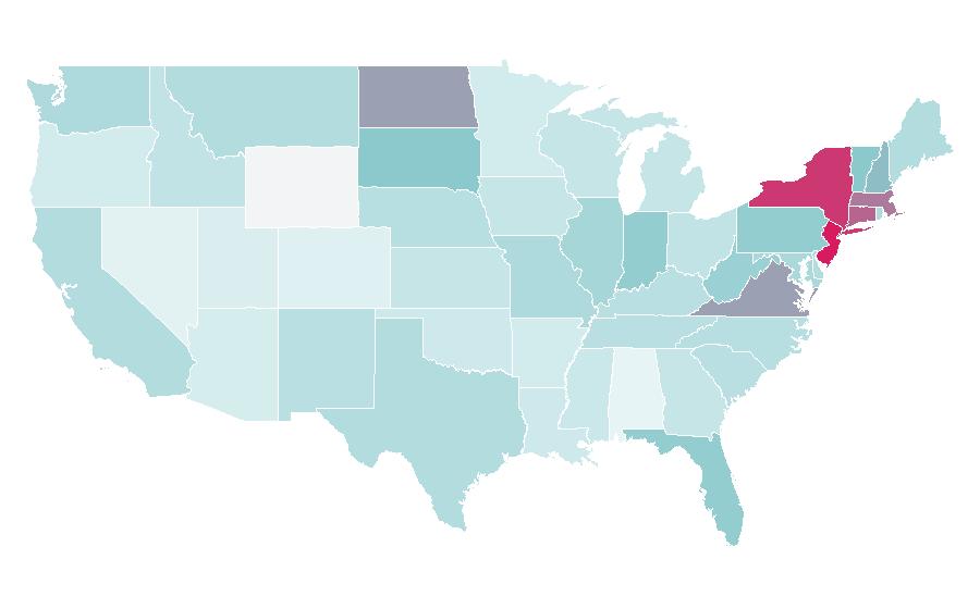 Affinity by region — Music of India, United States