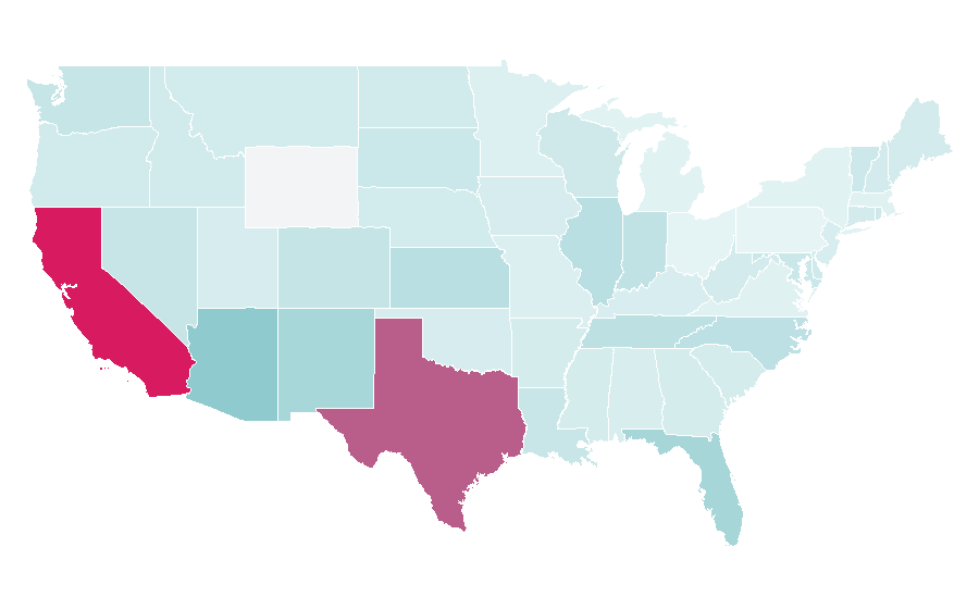 Affinity by region — musica ranchera, United States