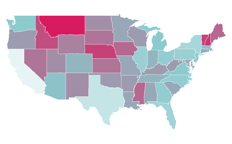 Affinity by region — Musical improvisation, United States