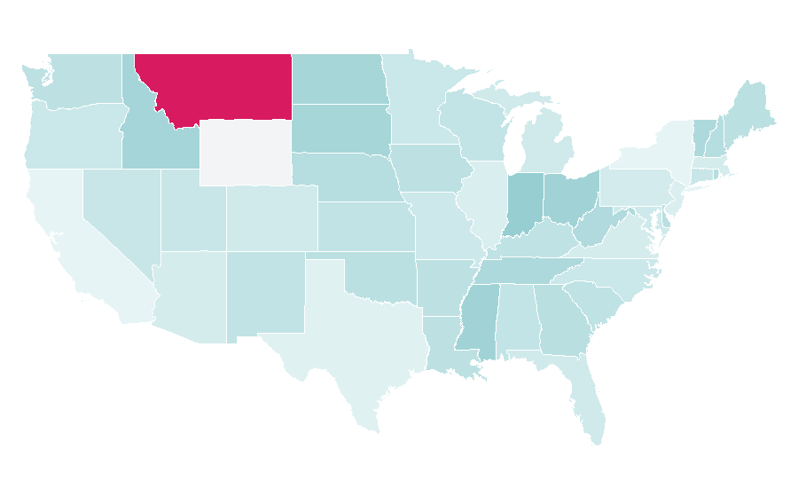 Affinity by region — Mustard (condiment), United States