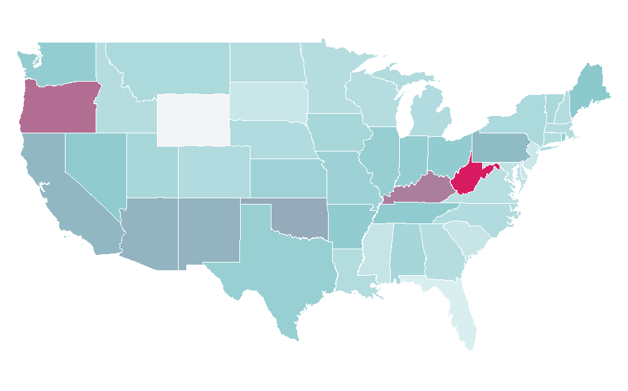 Affinity by region — My Bloody Valentine (film), United States