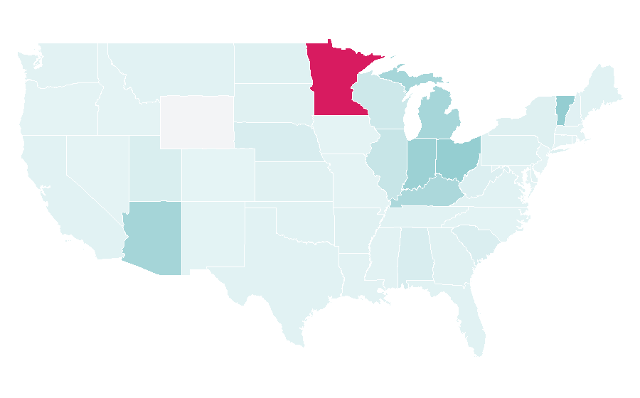 Affinity by region — Myer, United States