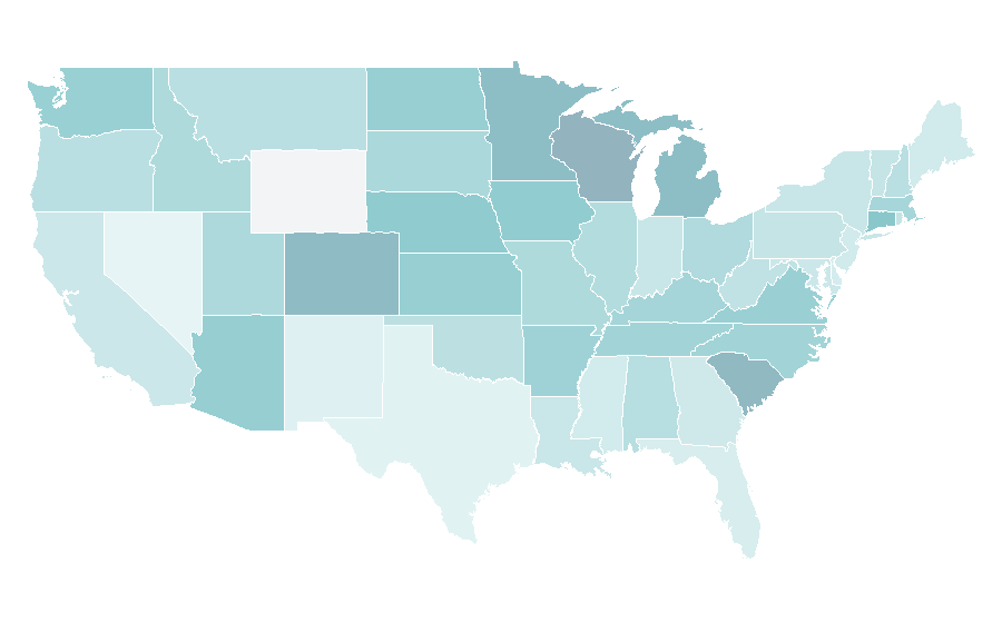 Affinity by region — MyGolf Spy, United States