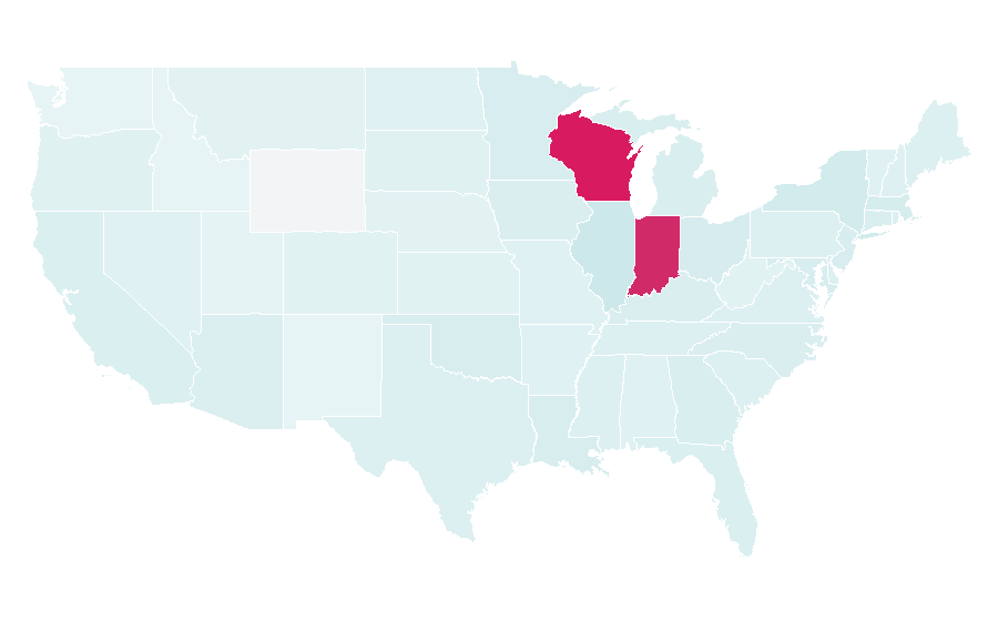 Affinity by region — Myles Turner, United States