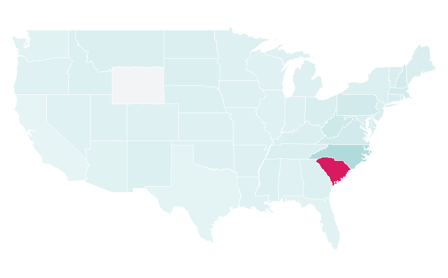 Affinity by region — Myrtle Beach Golf, United States