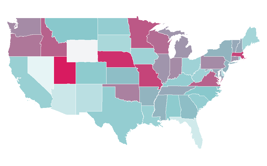 Affinity by region — Mystery film, United States