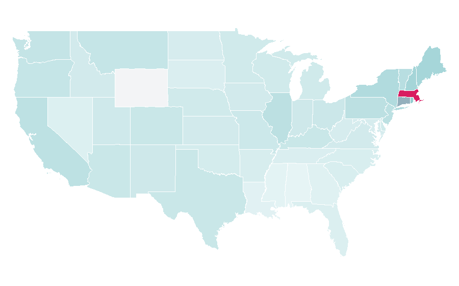 Affinity by region — mystic river, United States