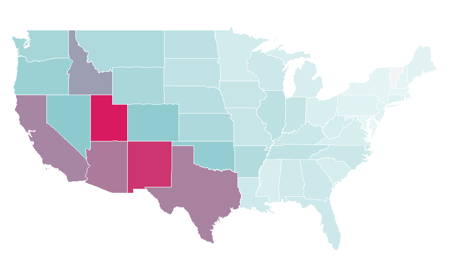 Affinity by region — Nacho Libre, United States