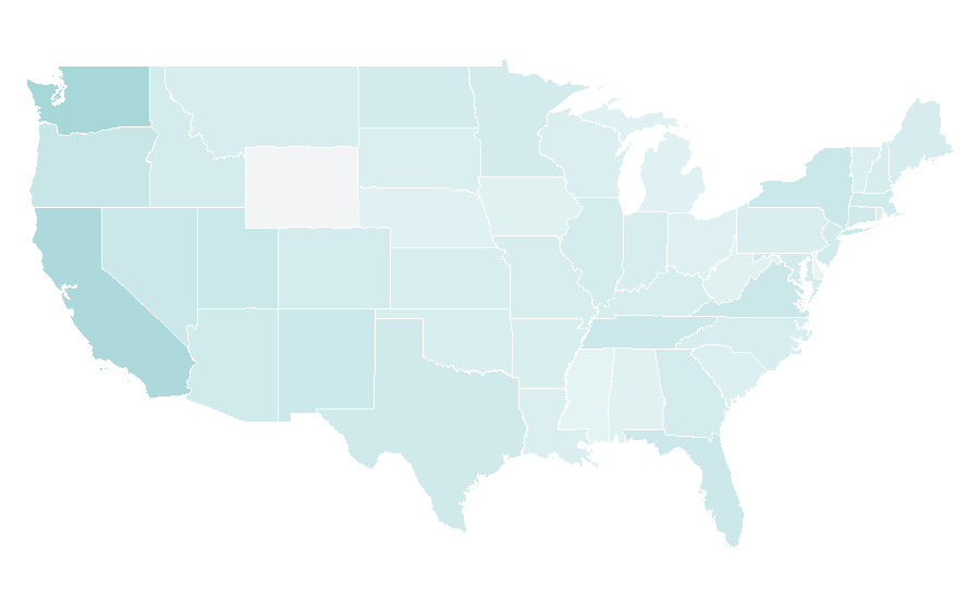 Affinity by region — Nagasaki, United States