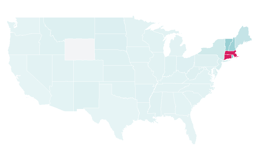 Affinity by region — Naismith Memorial Basketball Hall of Fame, United States