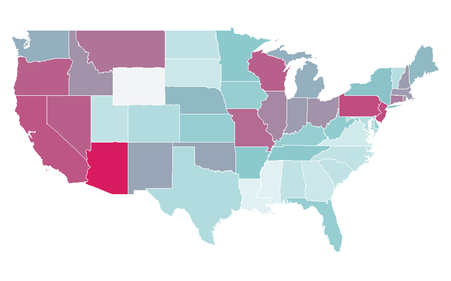 Affinity by region — Nancy Sinatra, United States