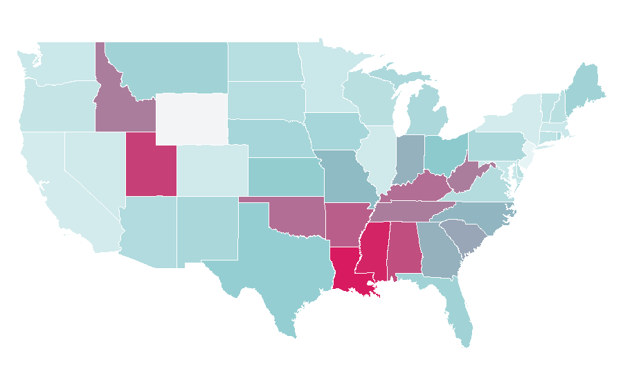 Affinity by region — Nanny McPhee, United States