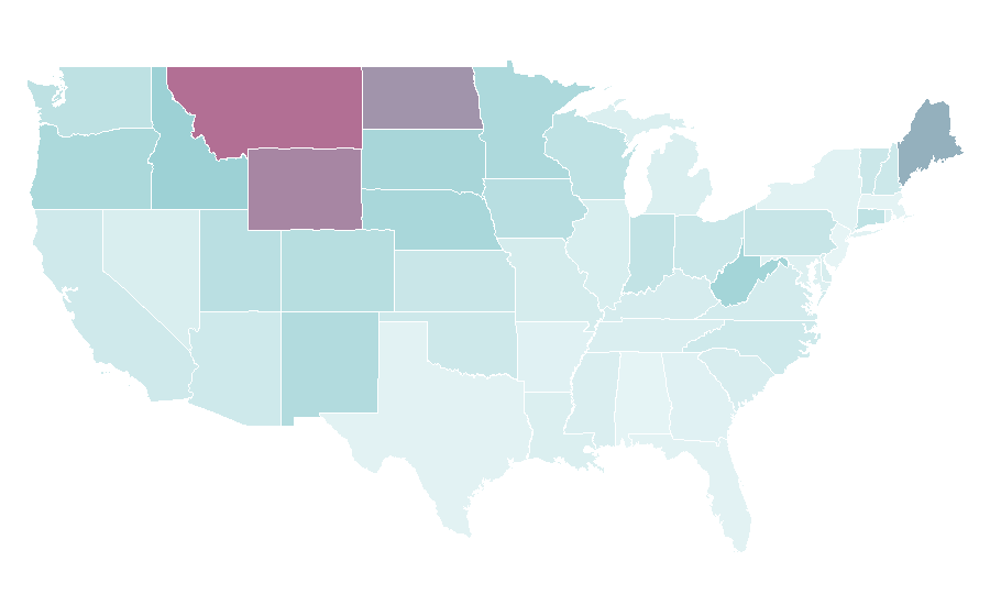 Affinity by region — Napa, California, United States