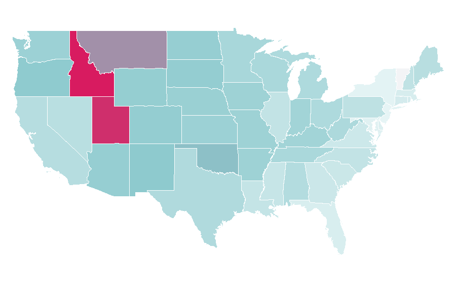 Affinity by region — Napoleon Dynamite, United States