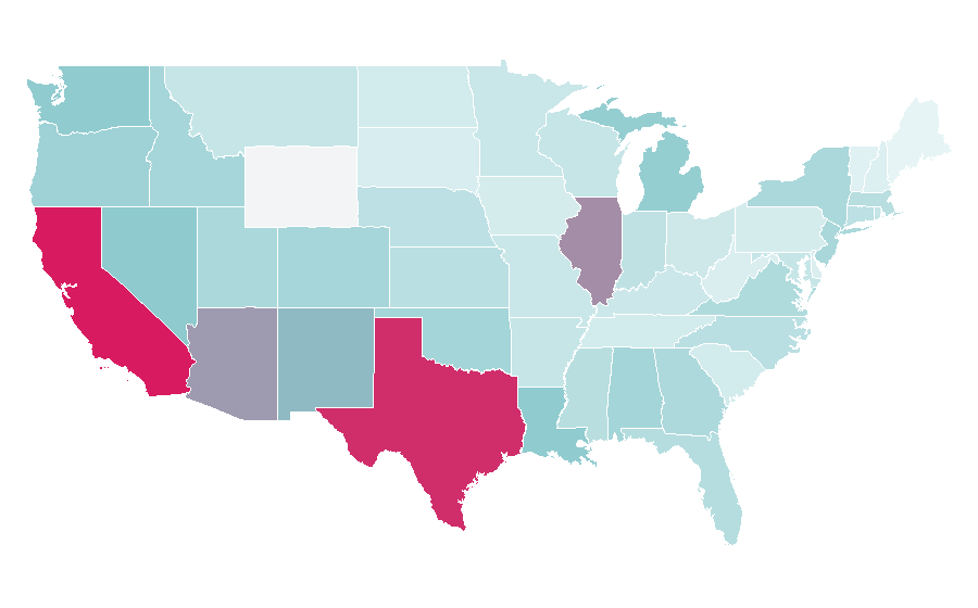Affinity by region — Narcos, United States