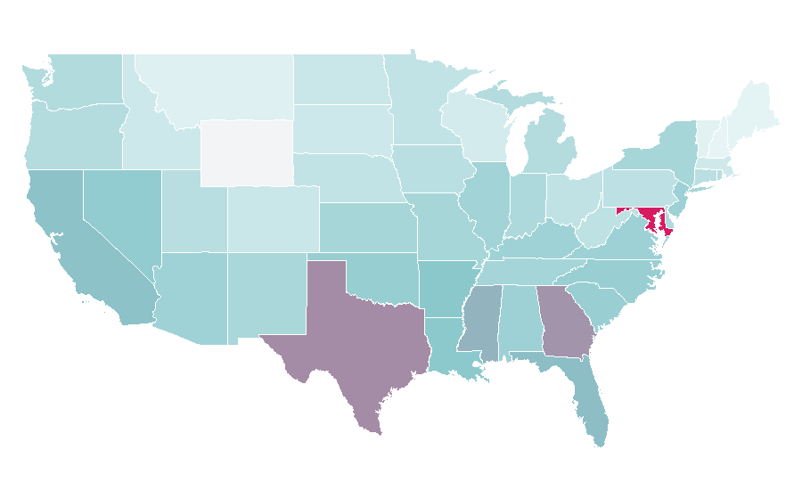 Affinity by region — Naruto: Shippūden, United States