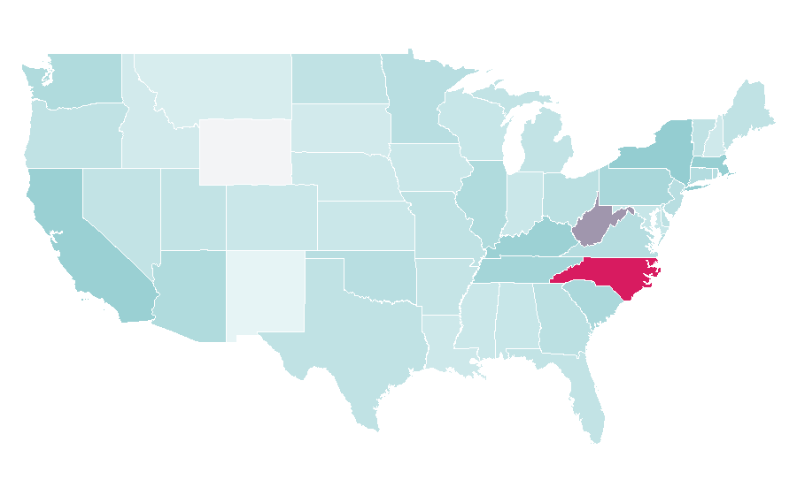 Affinity by region — Nash Grier, United States