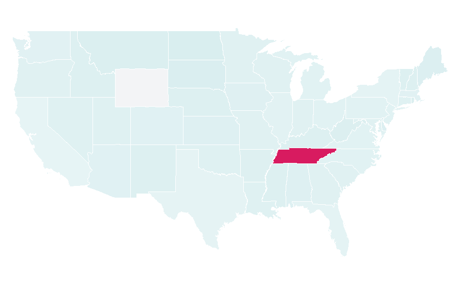 Affinity by region — Nashville metropolitan area, United States