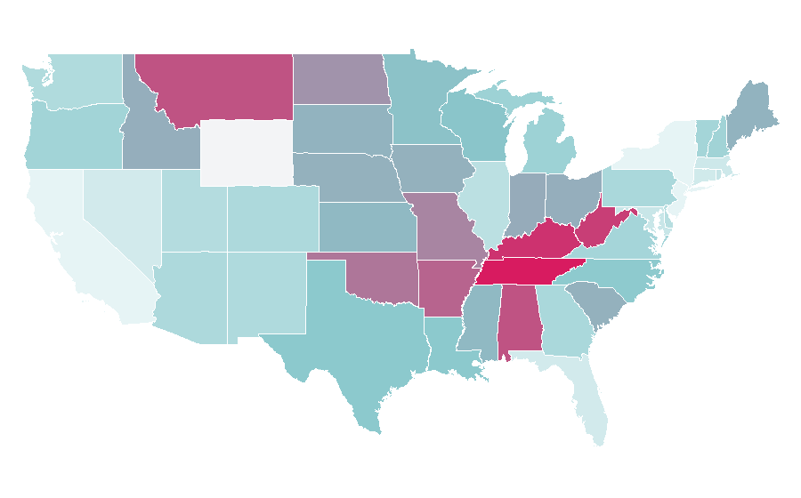 Affinity by region — Natalie Maines, United States