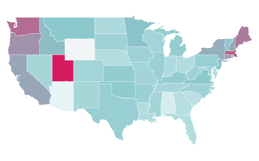 Affinity by region — Natascha Kampusch, United States