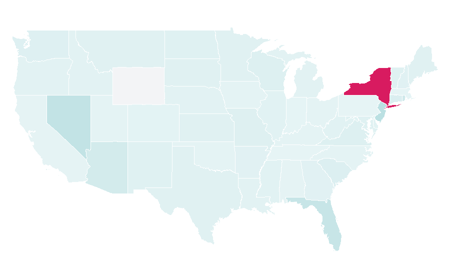 Affinity by region — Nathan's Famous, United States