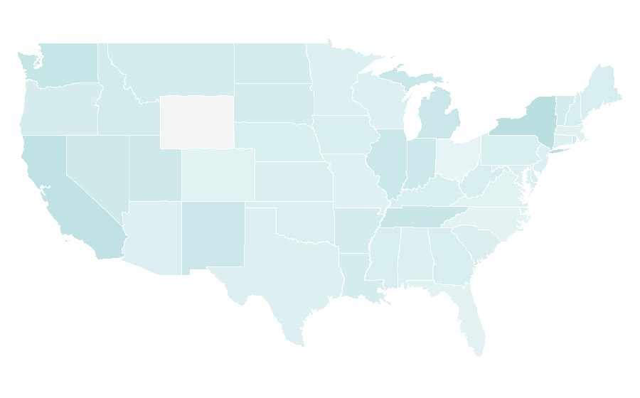 Affinity by region — National Basketball League (Australia), United States