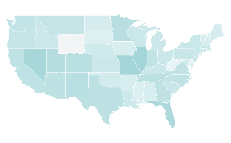 Affinity by region — National Car Rental, United States