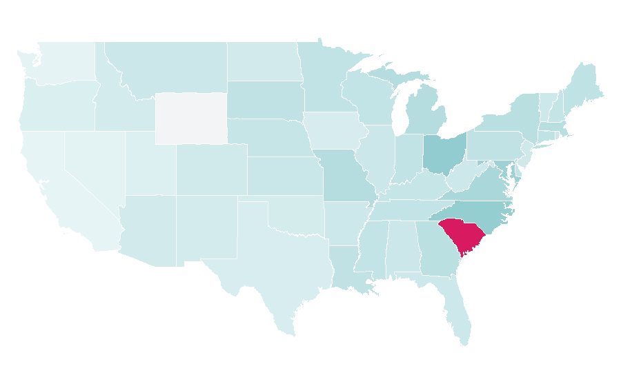 Affinity by region — National Kidney Foundation, United States