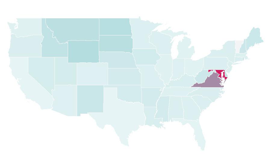 Affinity by region — National Museum of African American History and Culture, United States