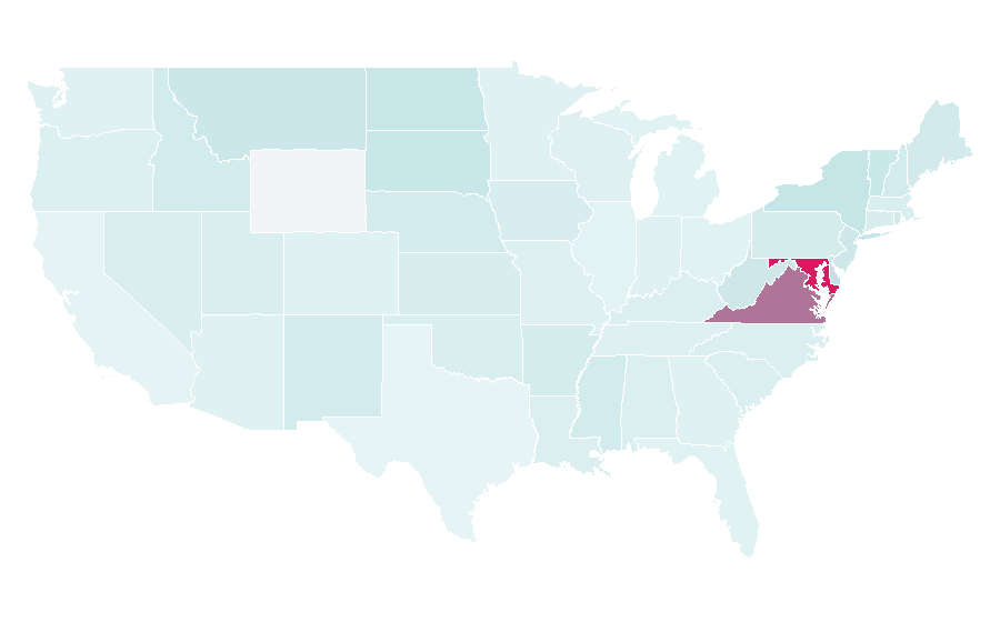 Affinity by region — National Museum of Natural History, United States