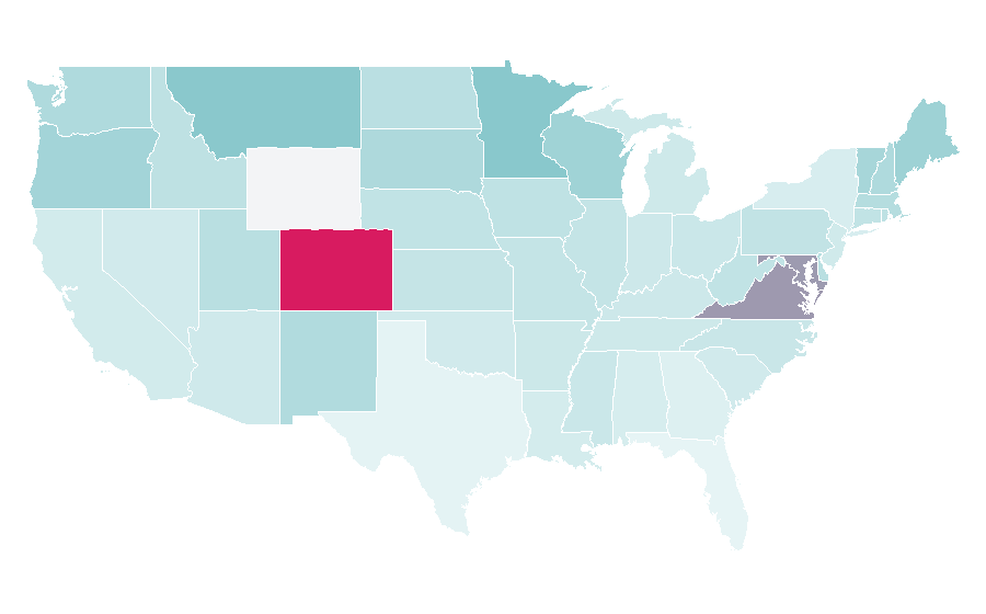 Affinity by region — National Park Foundation, United States