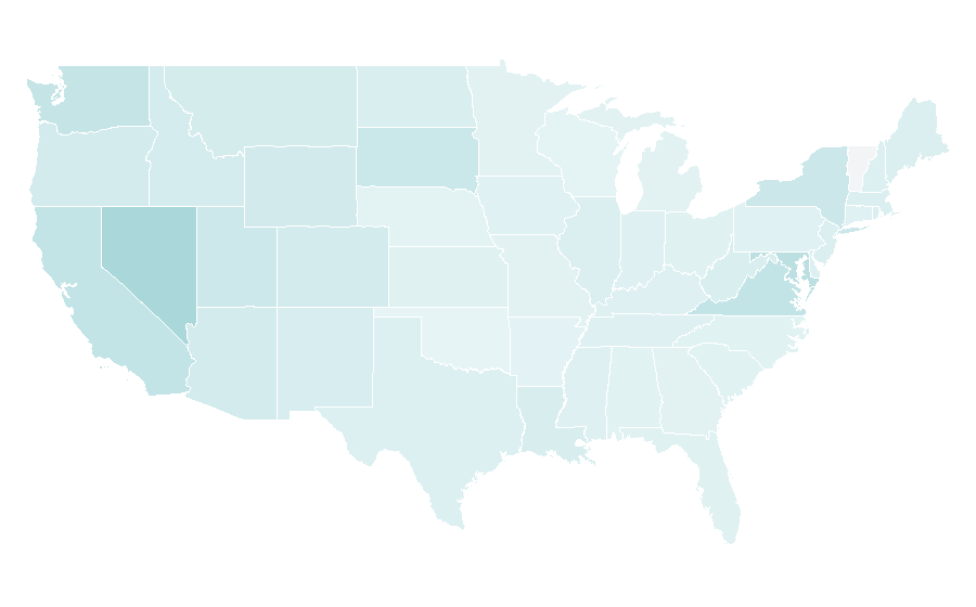 Affinity by region — National Rugby League, United States