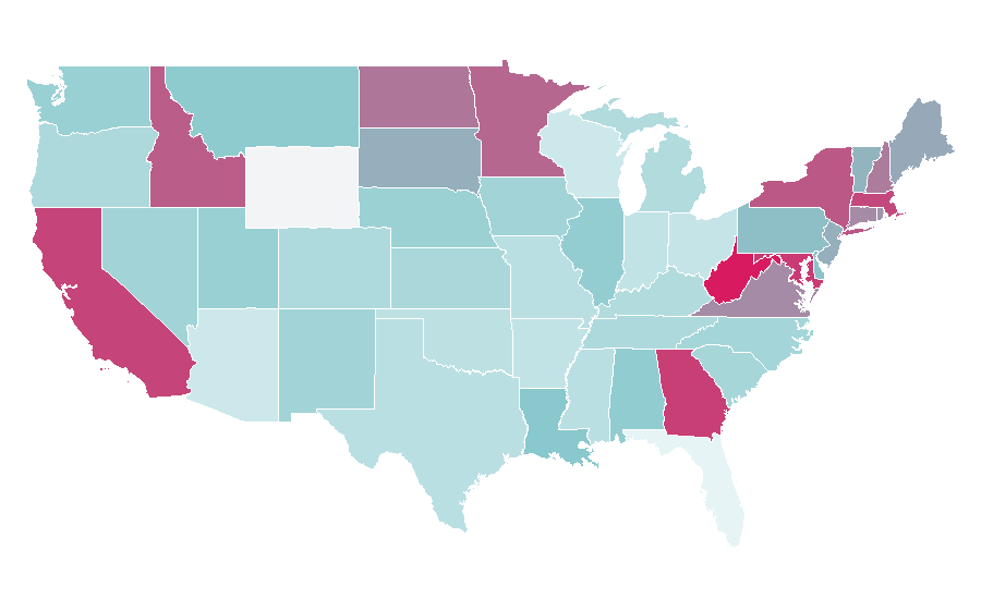Affinity by region — National Science Teachers Association, United States