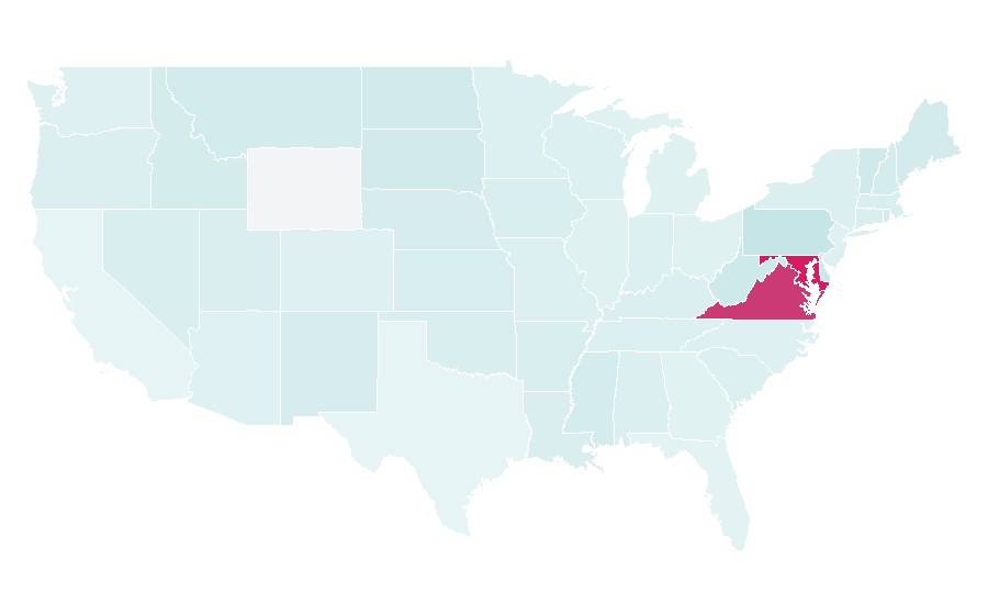 Affinity by region — National Symphony Orchestra, United States