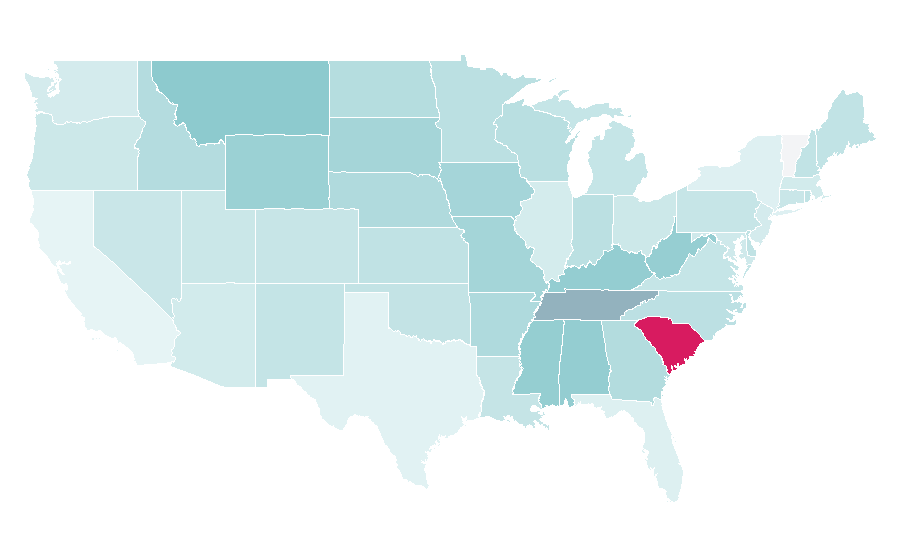 Affinity by region — National Wild Turkey Federation, United States