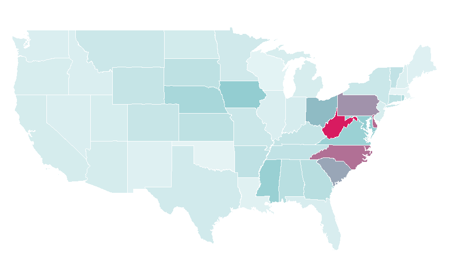 Affinity by region — Nationwide Mutual Insurance Company, United States