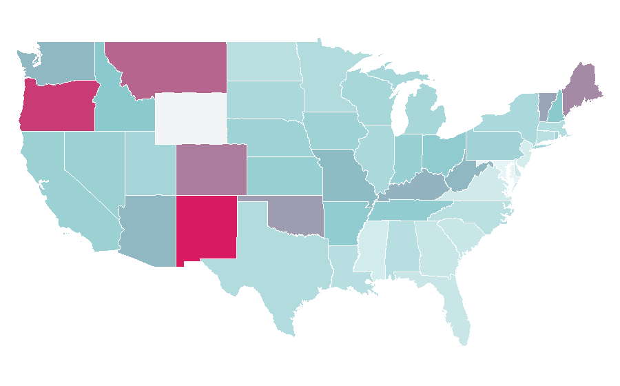 Affinity by region — Natural Born Killers, United States