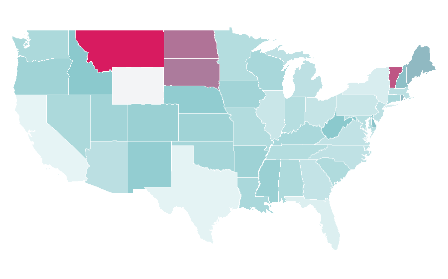 Affinity by region — Natural horsemanship, United States