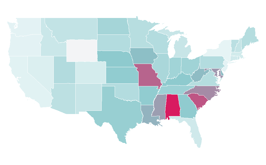 Affinity by region — Natural Light, United States