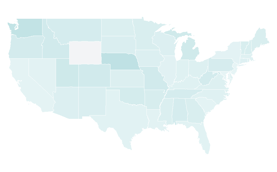 Affinity by region — Naturism, United States