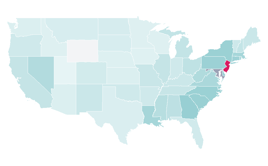 Affinity by region — Naughty by Nature, United States