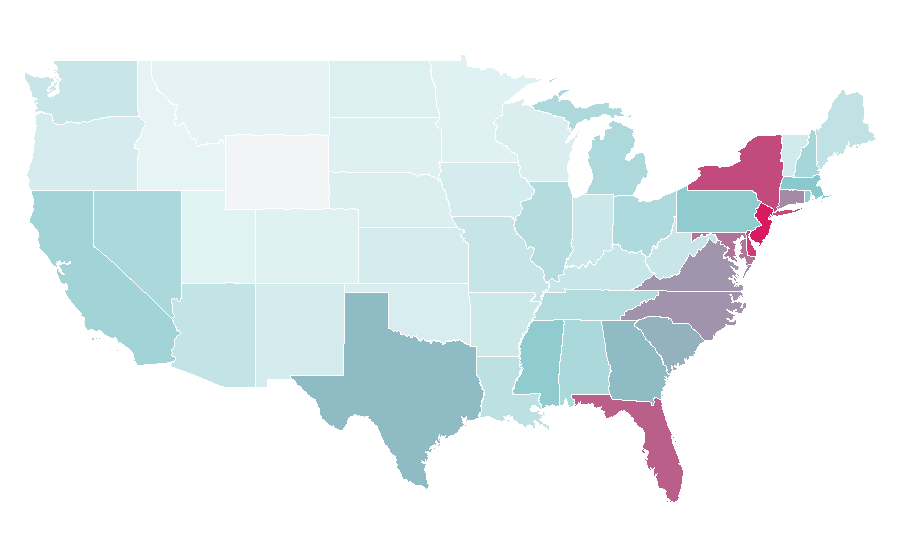 Affinity by region — Nautica (clothing company), United States